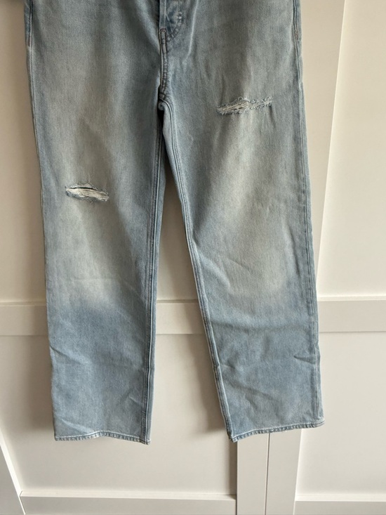 Hudson Jeans (Rosie) Pale Blue High-Rise Straight Leg Jeans Size 27 - Picture 5 of 14